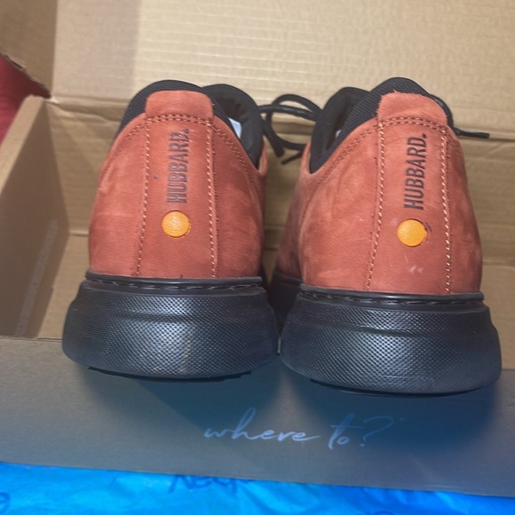 Flight Low-Top Samuel Hubbard Leather Sneaker (Rust Nubuck) Men’s 9 M Inner Sock - Picture 6 of 8